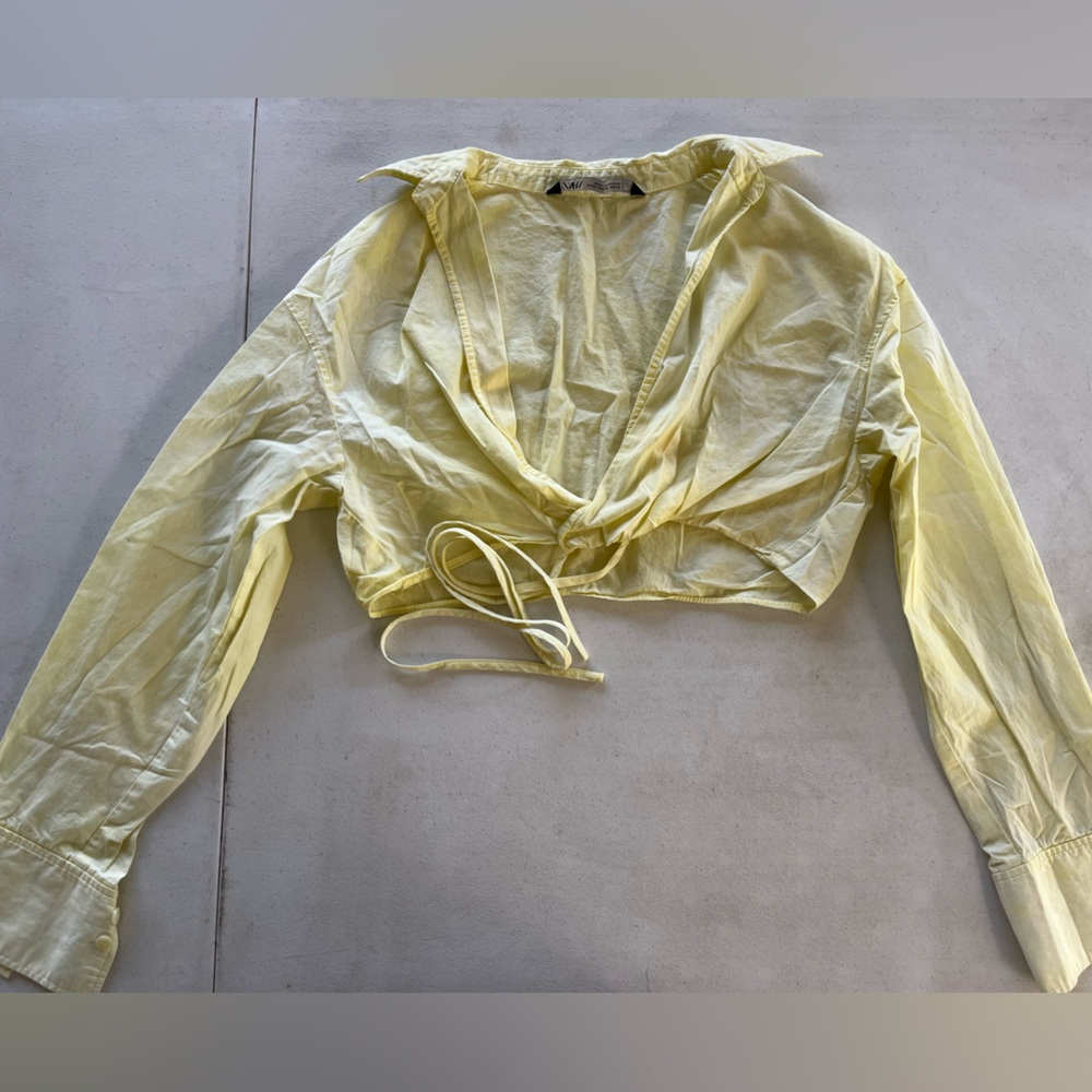 Zara Soft Yellow Blouse